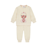 Dirkje Baby Girls Heart Gumball Pyjama Set - Off White