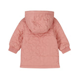 Dirkje Girls Quilted Flower Puffer Jacket - Pink