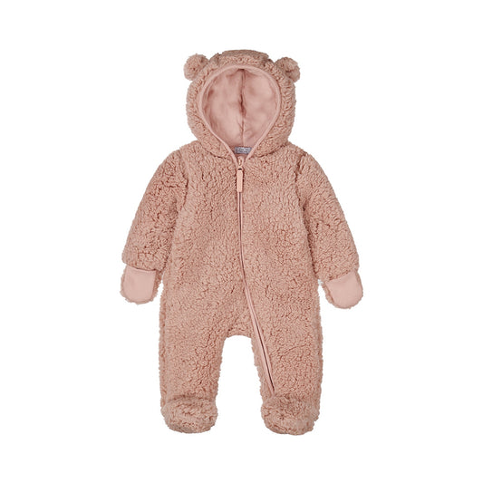 Dirkje Baby Girls Teddy Bear Snowsuit - Light Mauve