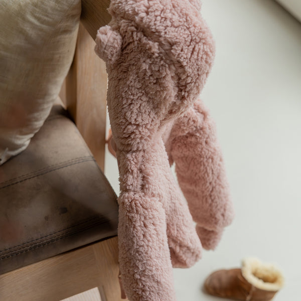 Dirkje Girls Teddy Bear Hooded Jacket - Light Mauve