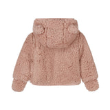 Dirkje Girls Teddy Bear Hooded Jacket - Light Mauve