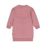 Dirkje Girls Cat Sweatshirt Dress - Mauve
