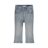Dirkje Girls Flared Jeans - Light Blue Denim