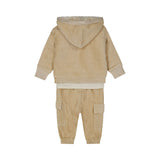 Dirkje Baby Boys 3-Piece Corduroy Set - Hooded Jacket, Tee & Cargo Trousers