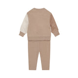 Dirkje Baby Boys 2-Piece Color-Block Sweatshirt & Joggers Set - Faded Brown
