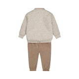 Dirkje Baby Boys 3-Piece Safari Set - Quilted Cardigan, Tee & Trousers