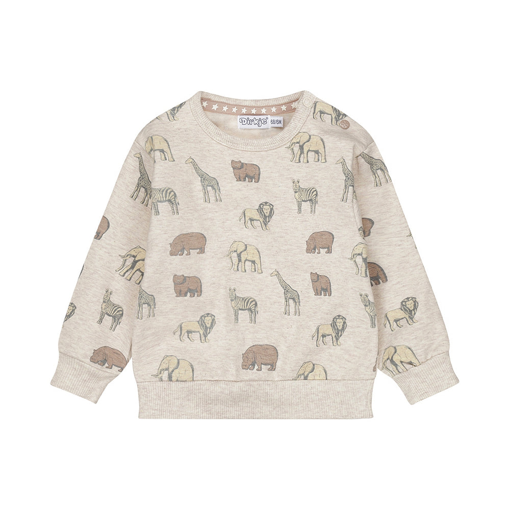 Dirkje Boys' Loose-Fit Sweater - Pebble