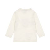 Dirkje Boys' Long-Sleeve Cotton-Rich T-Shirt - Off White