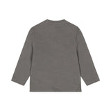 Dirkje Boys' Long-Sleeve Cotton-Rich T-Shirt - Grey