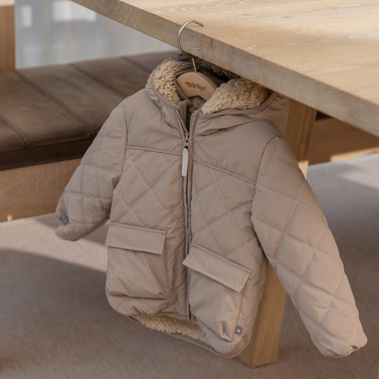 Dirkje Boys' Water-Repellent Jacket - Faded Brown