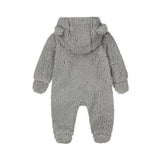 Baby Boys Padded One-Piece Suit – Faded Blue