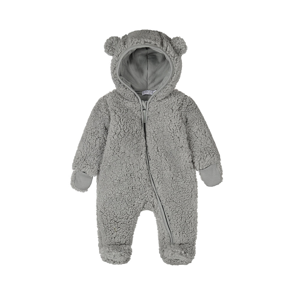 Baby Boys Padded One-Piece Suit – Faded Blue