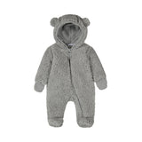 Baby Boys Padded One-Piece Suit – Faded Blue