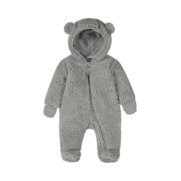 Baby Boys Padded One-Piece Suit – Faded Blue