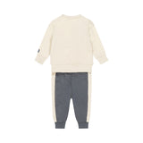 Baby Boys Two-Piece Cotton Set – Pebble