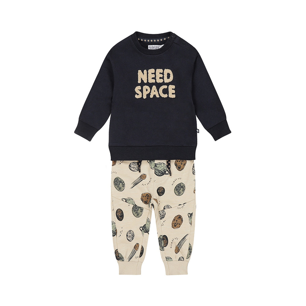Baby Boys Two-Piece Cotton Set – Navy