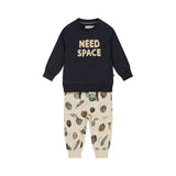 Baby Boys Two-Piece Cotton Set – Navy
