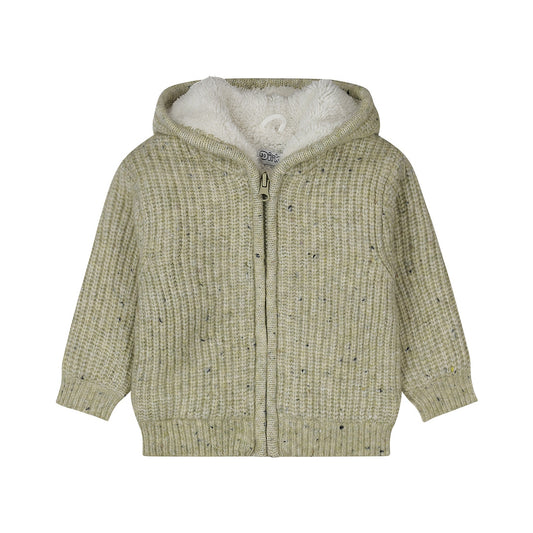 Boys Lined Outdoor Cardigan – Light Green