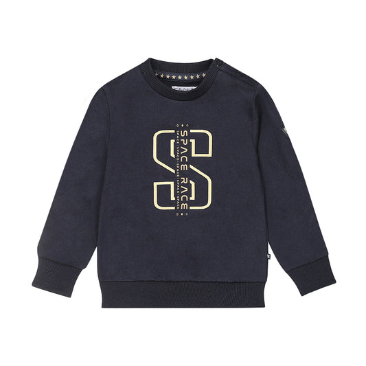 Boys Cotton Sweater – Navy