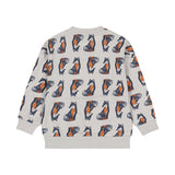 Boys Drop-Shoulder Sweater – Light Grey
