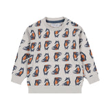 Boys Drop-Shoulder Sweater – Light Grey