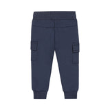 Boys Cotton-Blend Trousers – Navy