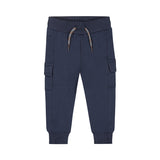 Boys Cotton-Blend Trousers – Navy