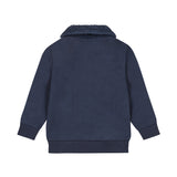 Boys Cotton-Blend Sweater – Navy