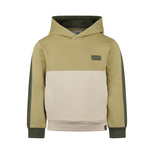 Boys Cotton-Blend Hoodie – Dusty Green