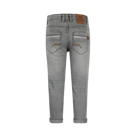 Boys Loose-Fit Jeans – Dark Grey