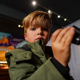 Boys Water-Repellent Parka Jacket – Army Green