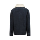 Boys Zip-Up Long-Sleeve Shirt – Steel Blue