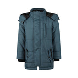 Boys Water-Repellent Parka Jacket – Steel Blue