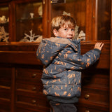 Boys Water-Repellent Jacket – Steel Blue