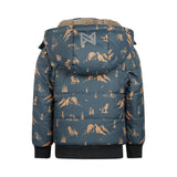 Boys Water-Repellent Jacket – Steel Blue