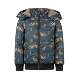 Boys Water-Repellent Jacket – Steel Blue