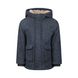 Boys Parka Jacket – Steel Blue