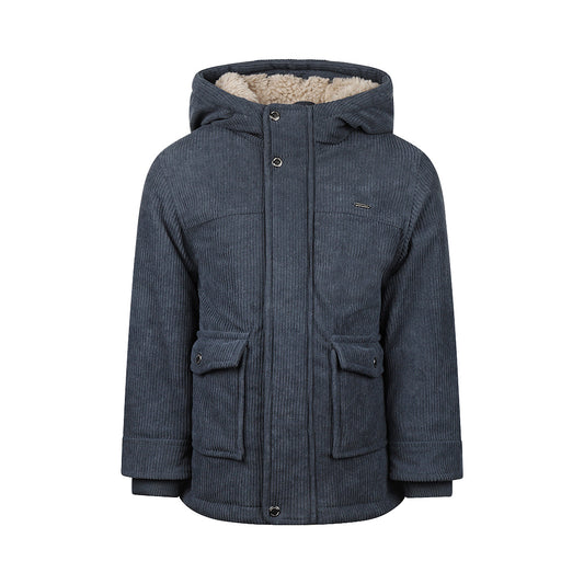 Boys Parka Jacket – Steel Blue
