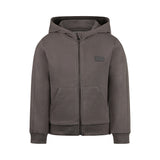 Girls Hooded Cardigan – Mid Grey