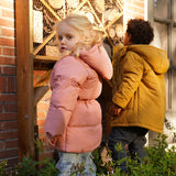 Boys Water-Repellent Parka Jacket – Mustard