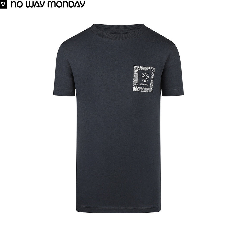 No Way Mon Boys Short-Sleeve T-Shirt – Steel Blue
