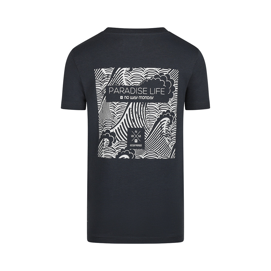 No Way Mon Boys Short-Sleeve T-Shirt – Steel Blue