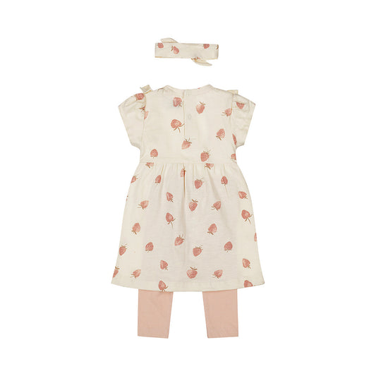 2-Piece Baby Bodysuit Set Short Sleeve + Headband — Off White