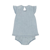 Kids 2-Piece Set Short Sleeve — Blue Jeans