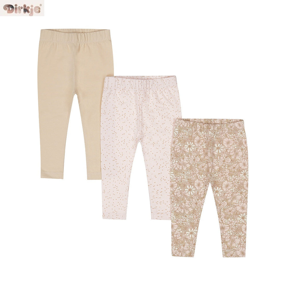 Kids 3-Pack Leggings — Light Peach