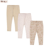 Kids 3-Pack Leggings — Light Peach