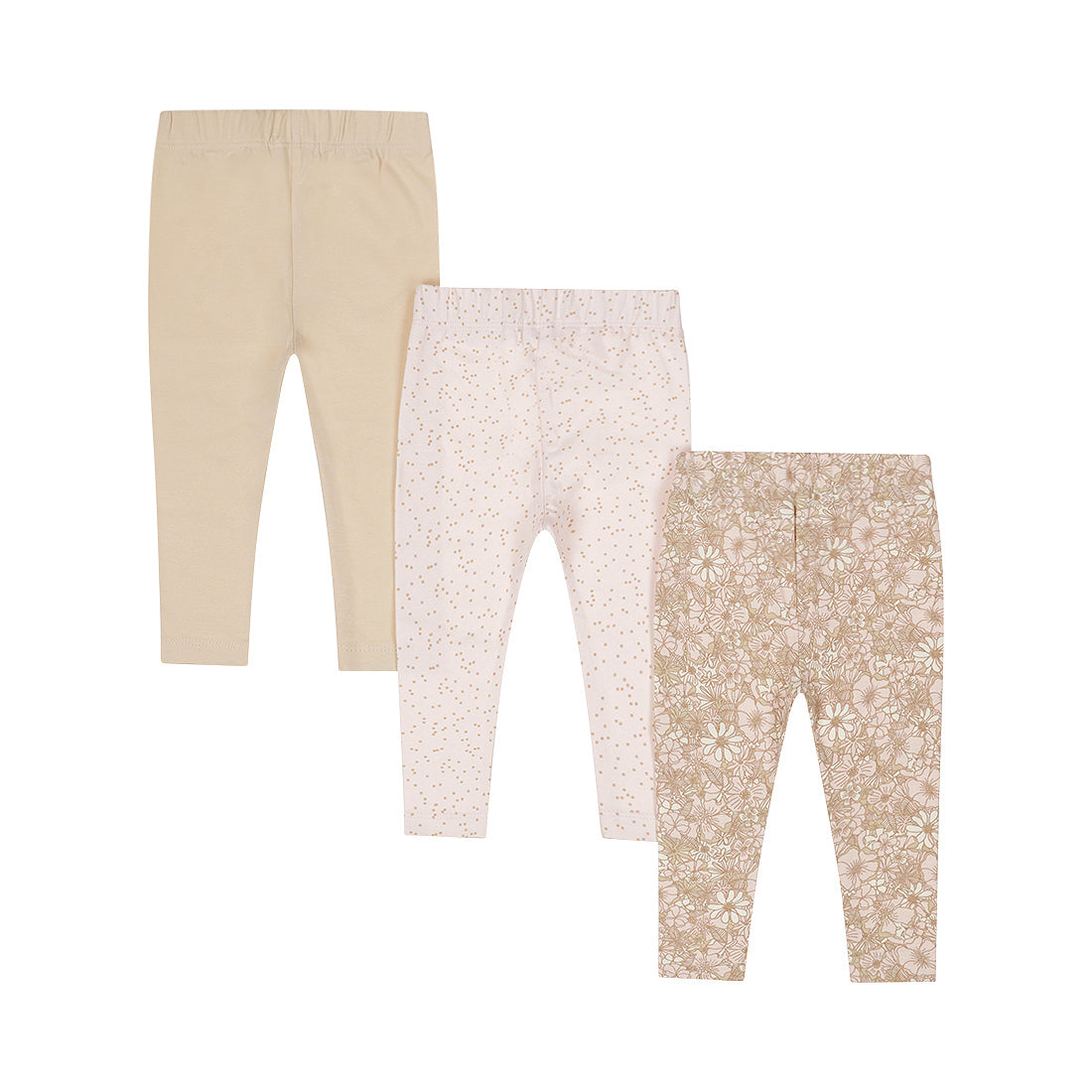 Kids 3-Pack Leggings — Light Peach