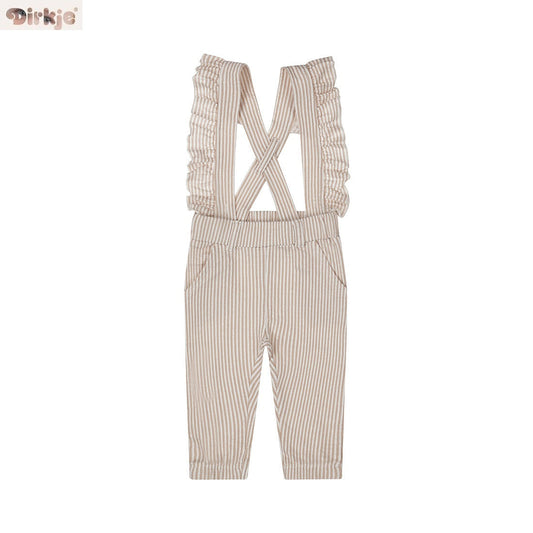 Kids Trousers with Suspenders — Brown