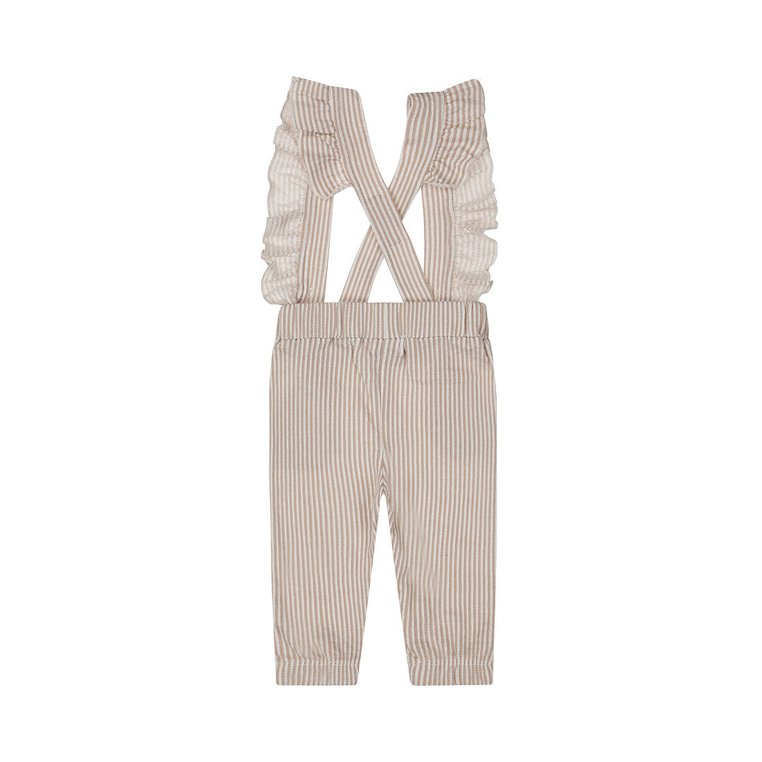 Kids Trousers with Suspenders — Brown