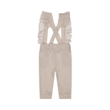 Kids Trousers with Suspenders — Brown